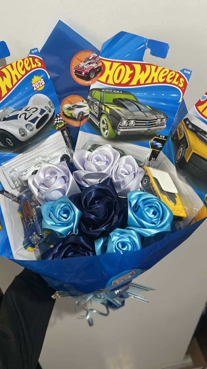 Buquê temático Hot Wheels